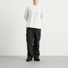 and wander Men's Heavy Cotton Longsleeve Pocket T-Shirt in Light Grey