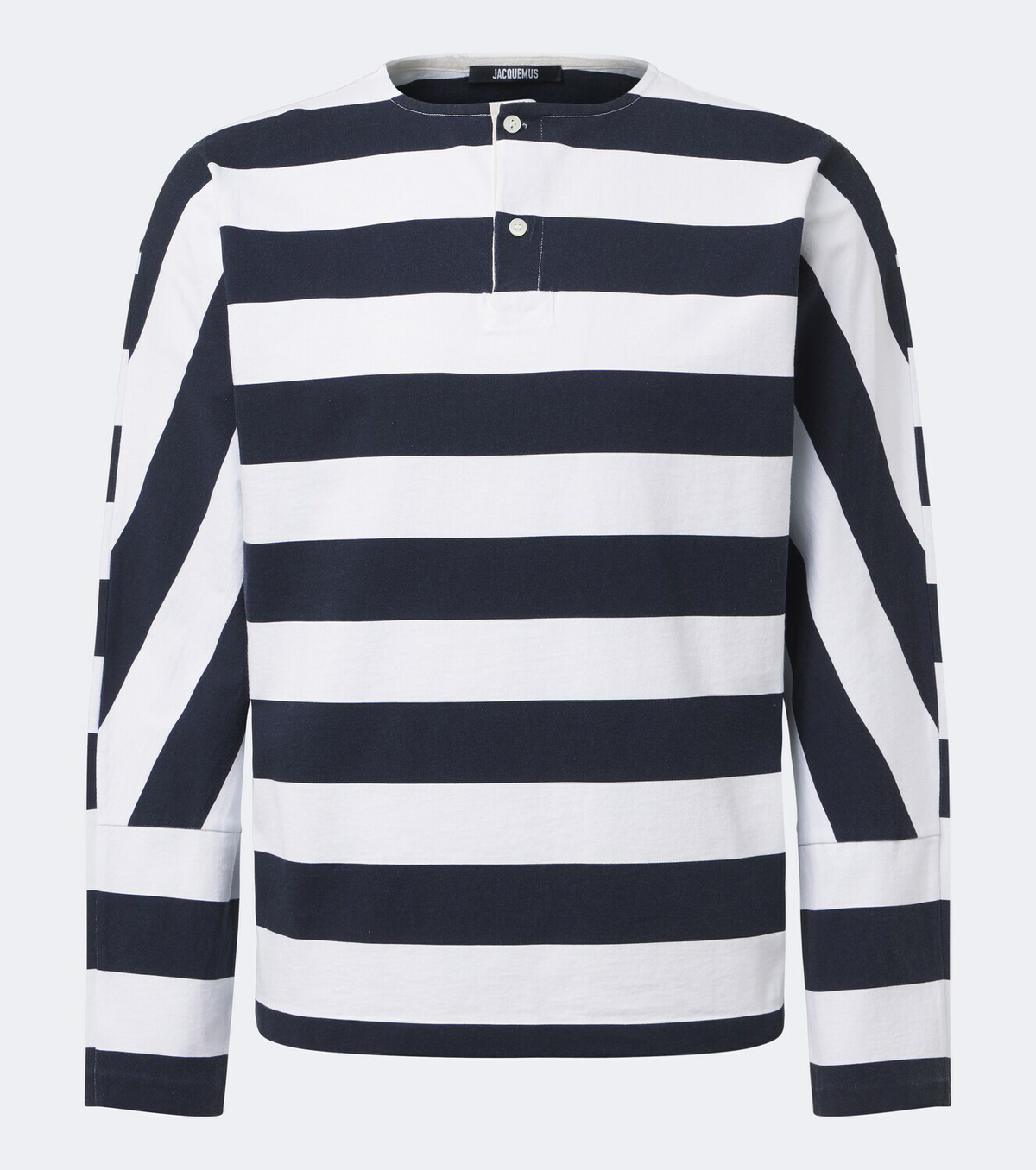 Jacquemus Marinière striped cotton jersey Henley shirt