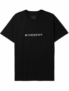 Givenchy - Oversized Logo-Print Cotton-Jersey T-Shirt - Black