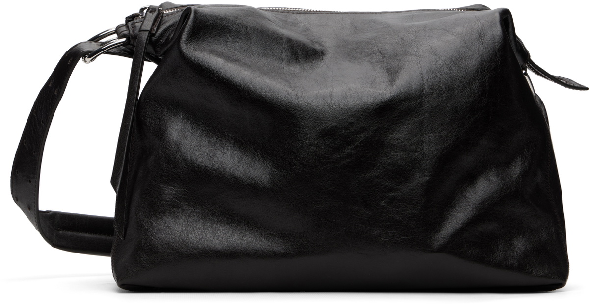 LEMAIRE Brown Small Belted Leather Bag