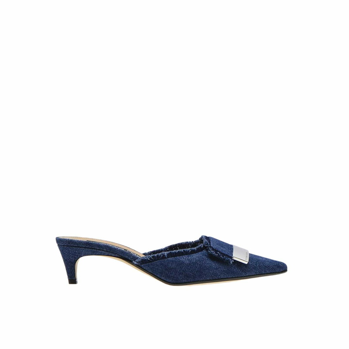 Photo: Sergio Rossi Denim Effect Mules