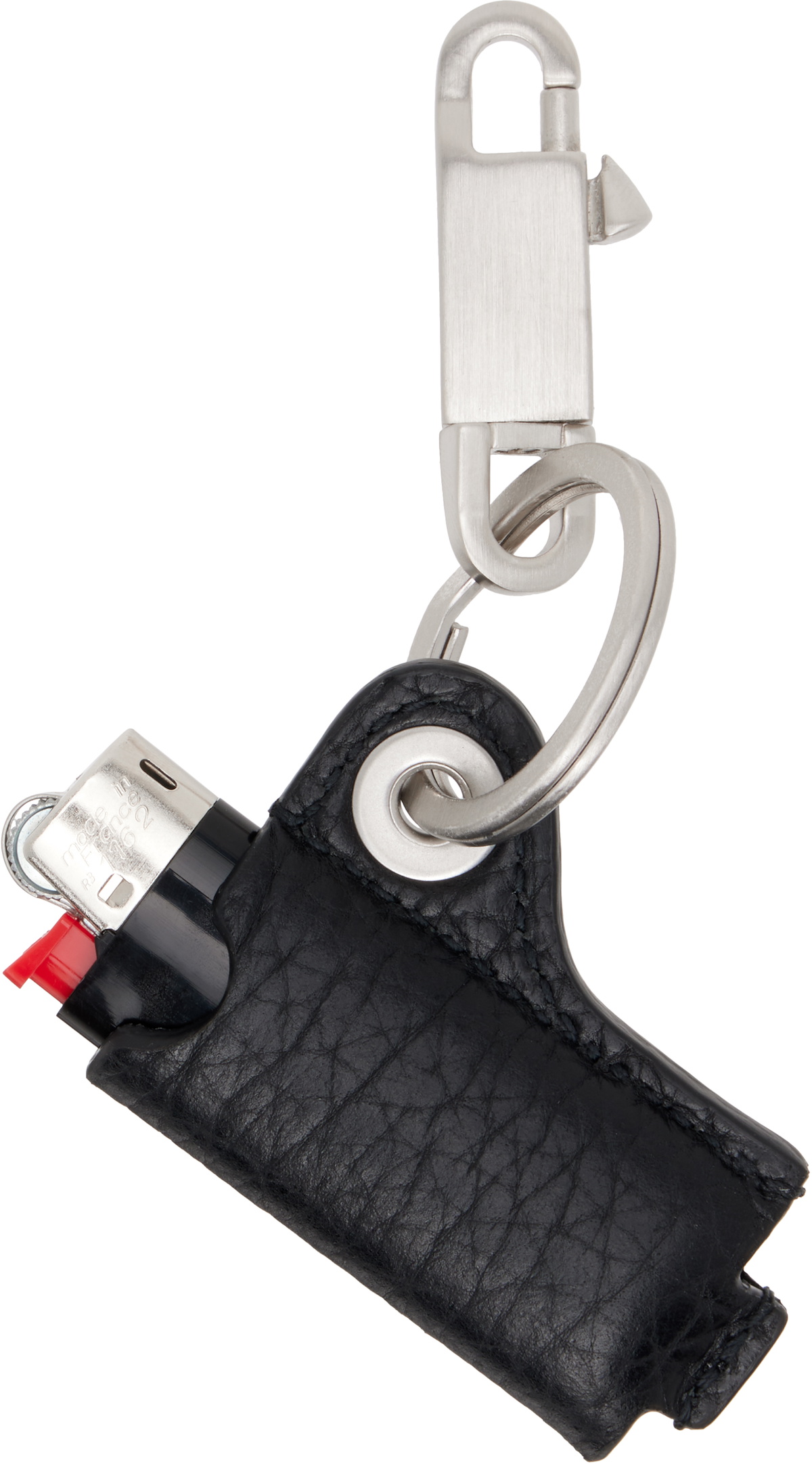 Rick Owens Silver & Black Concordians Mini Lighter Holder Keychain
