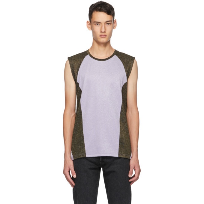 Photo: Martin Asbjorn Purple and Black Brent Muscle Tank Top
