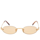 Miu Miu Eyewear A54S Sunglasses in Brass/Orange 