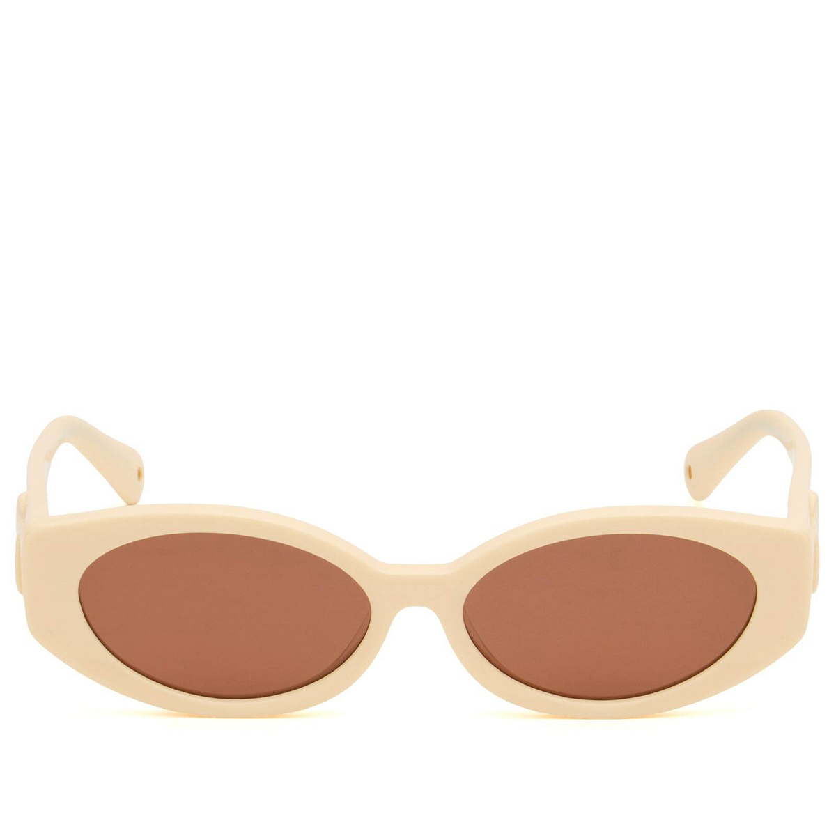 Damson Madder Women's Catty Oval Sunglasses in Bone 