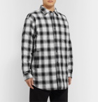 Acne Studios - Quilted Checked Herringbone Cotton-Blend Overshirt - Black