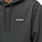 Napapijri Men's Patch Logo Hoody in Black