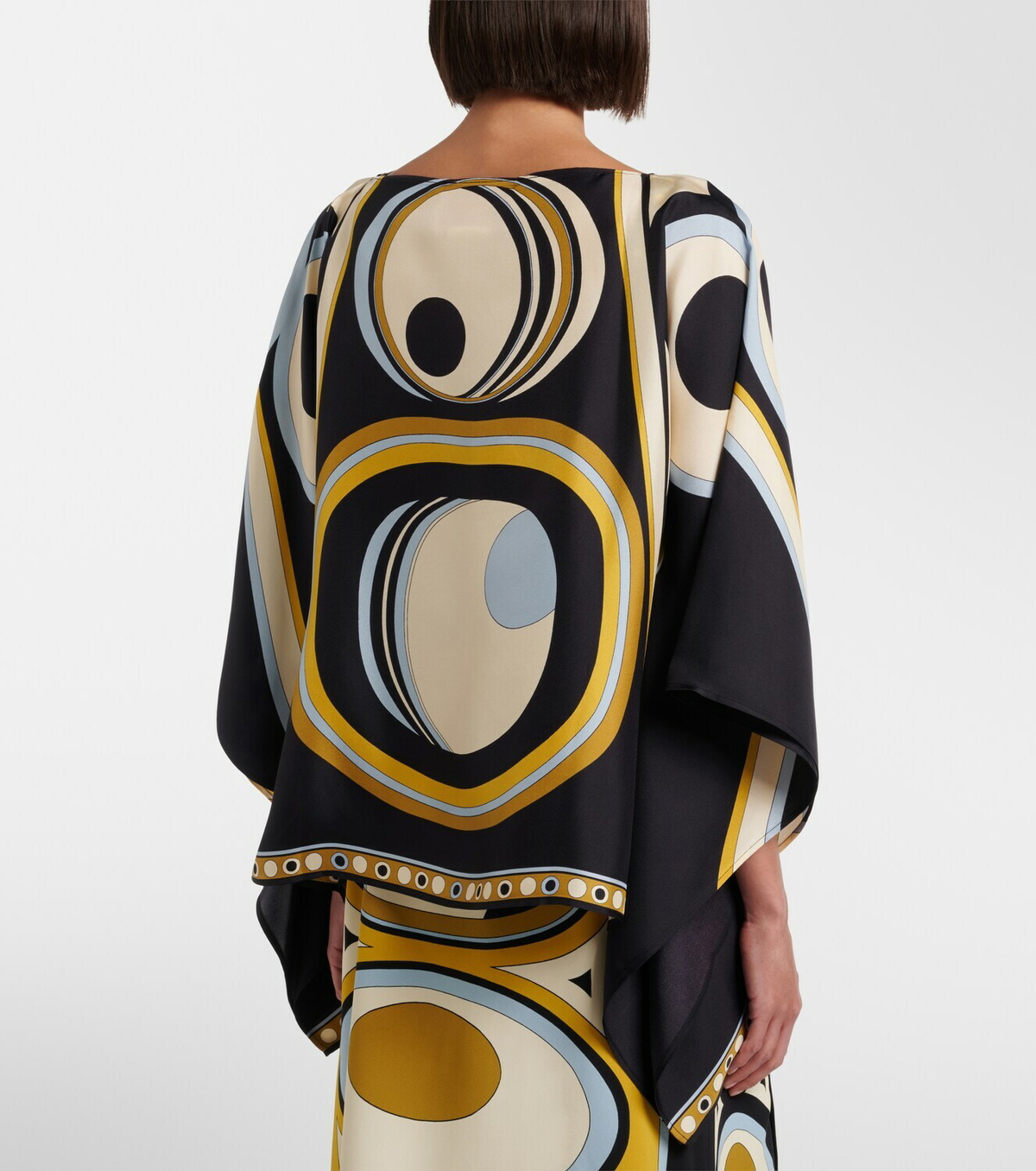 La DoubleJ Foulard printed silk twill top