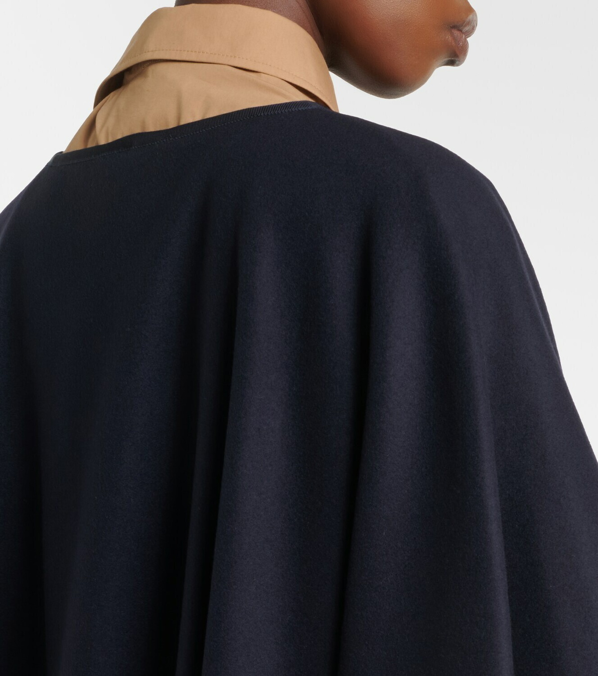 Moncler Belted wool-blend cape