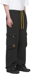 drew house SSENSE Exclusive Black Cartoon Font Lounge Pants