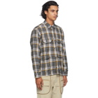 Reese Cooper Grey Flannel Check Shirt