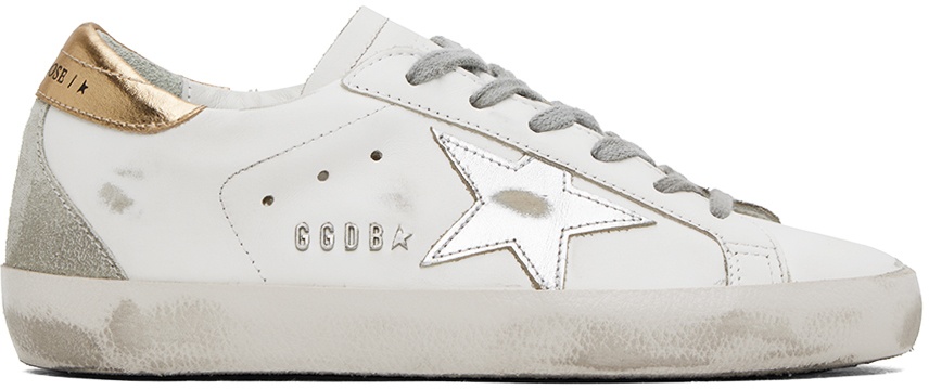 Golden Goose SSENSE Exclusive White Super-Star Sneakers Golden Goose ...