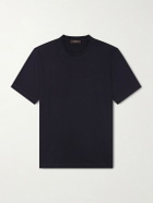 Slowear - Cotton and Silk-Blend Jersey T-Shirt - Blue