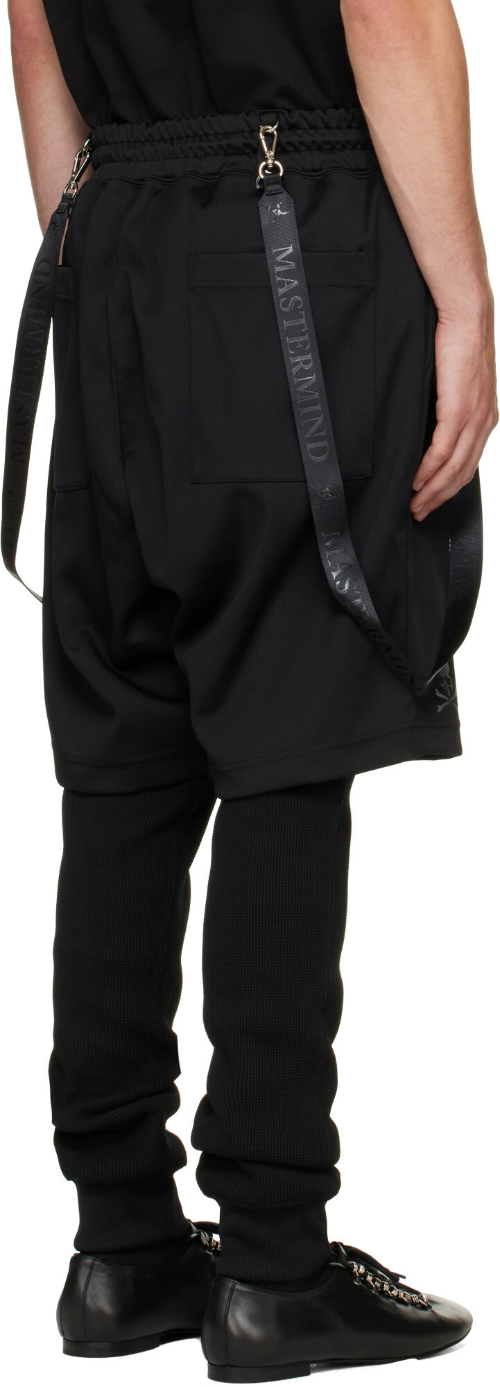 MASTERMIND WORLD Black Layered Trousers