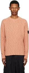 Stone Island Shadow Project Orange Crewneck Sweater