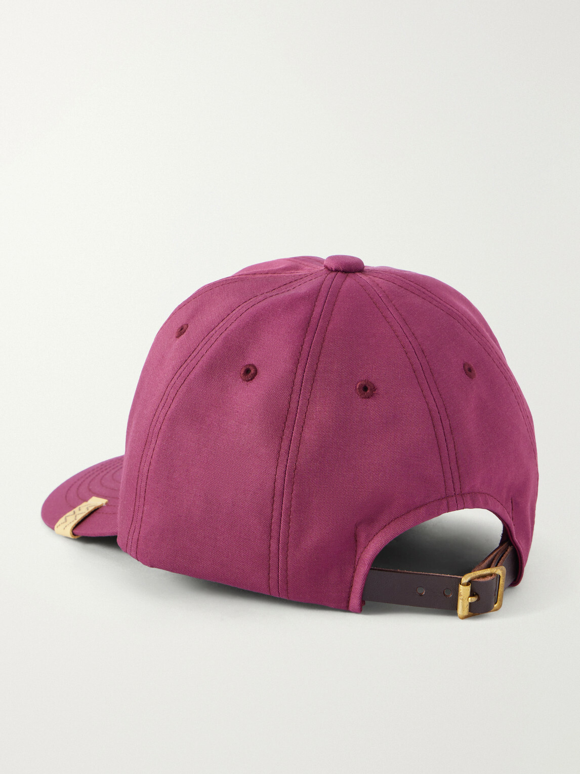 Visvim - Excelsior Wool and Silk-Blend Twill Cap - Burgundy