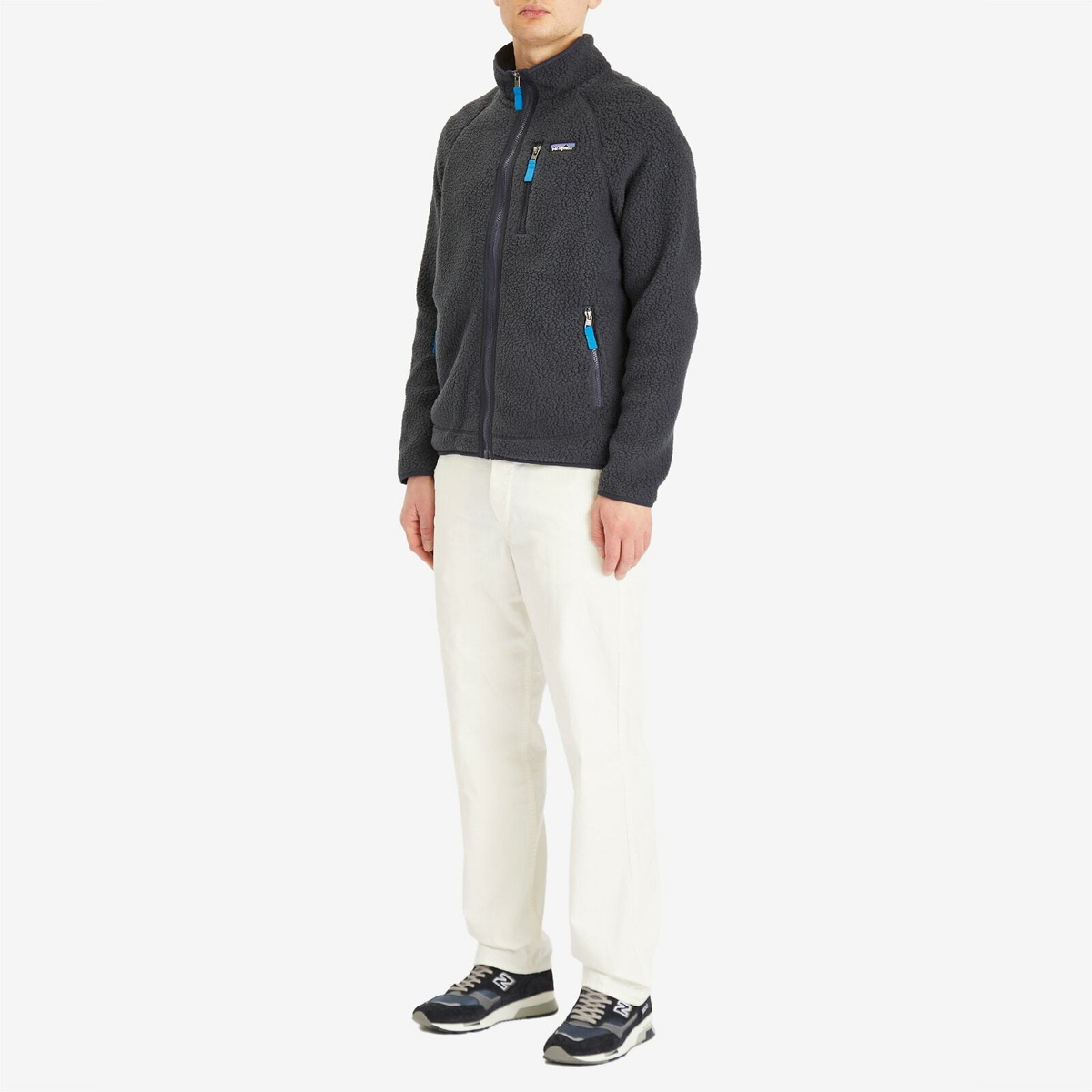 Patagonia Men's Retro Pile Fleece Jacket in Pitch Blue/Endless Blue