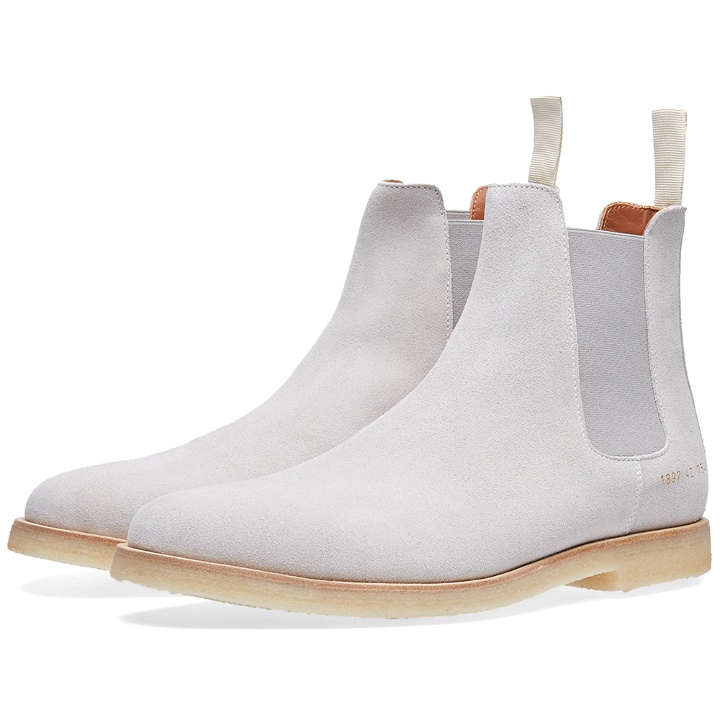 Photo: Common Projects Chelsea Boot Grey