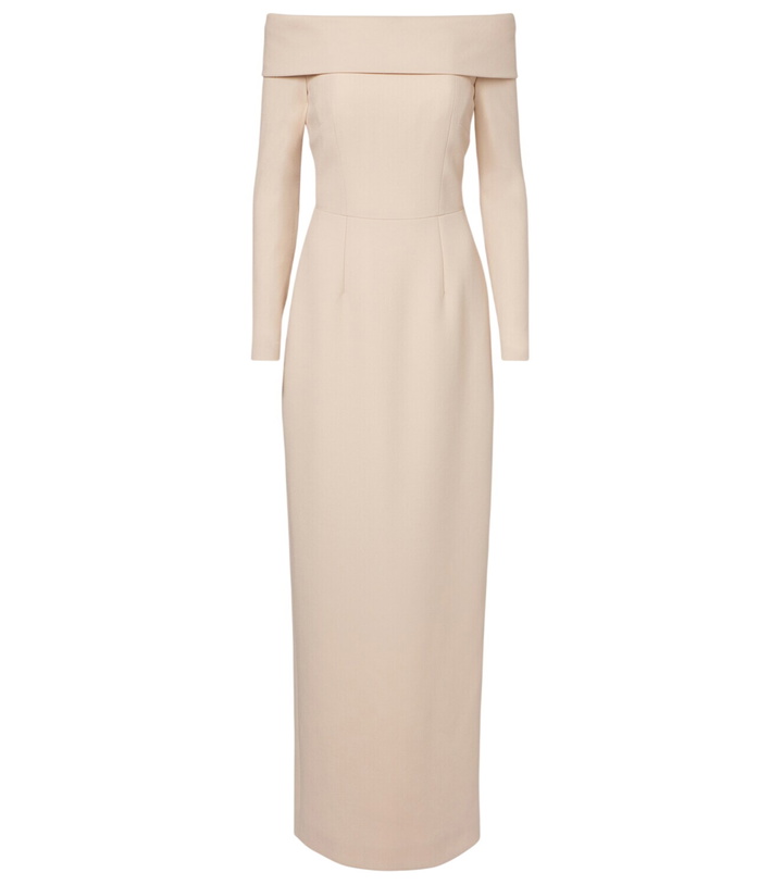 Photo: Emilia Wickstead Nosrat wool crêpe bustier dress