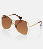 Aquazzura Malibu oversized sunglasses