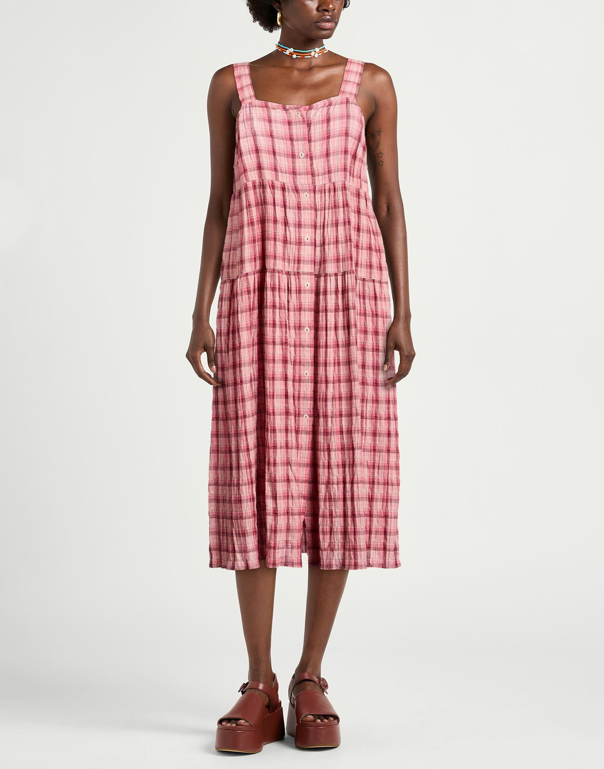 Beams Boy Womens Midi dress in Pink