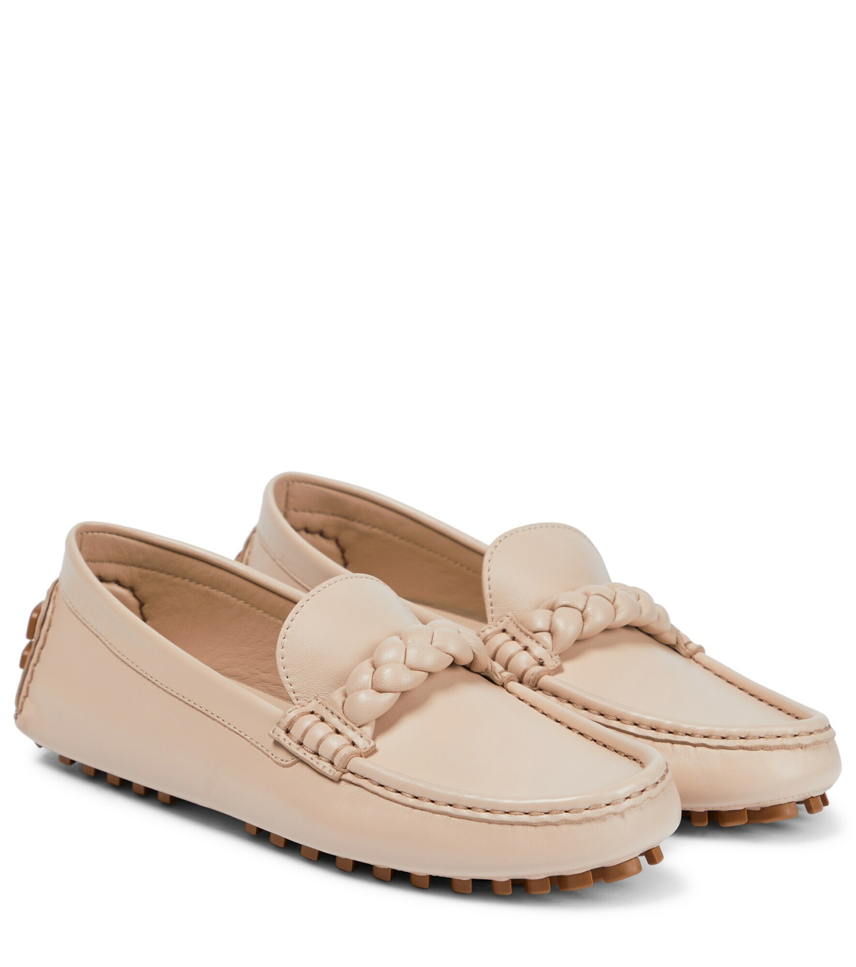 gianvito rossi leather loafers