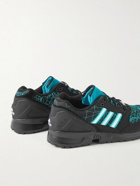 adidas Consortium - EQT Cushion 91 Runners High Suede-Trimmed Mesh Sneakers - Black