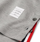 Thom Browne - Mercerised Cotton-Piqué Polo Shirt - Men - Gray