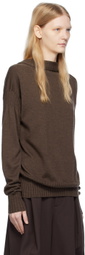 Edward Cuming Brown Twisted Sweater