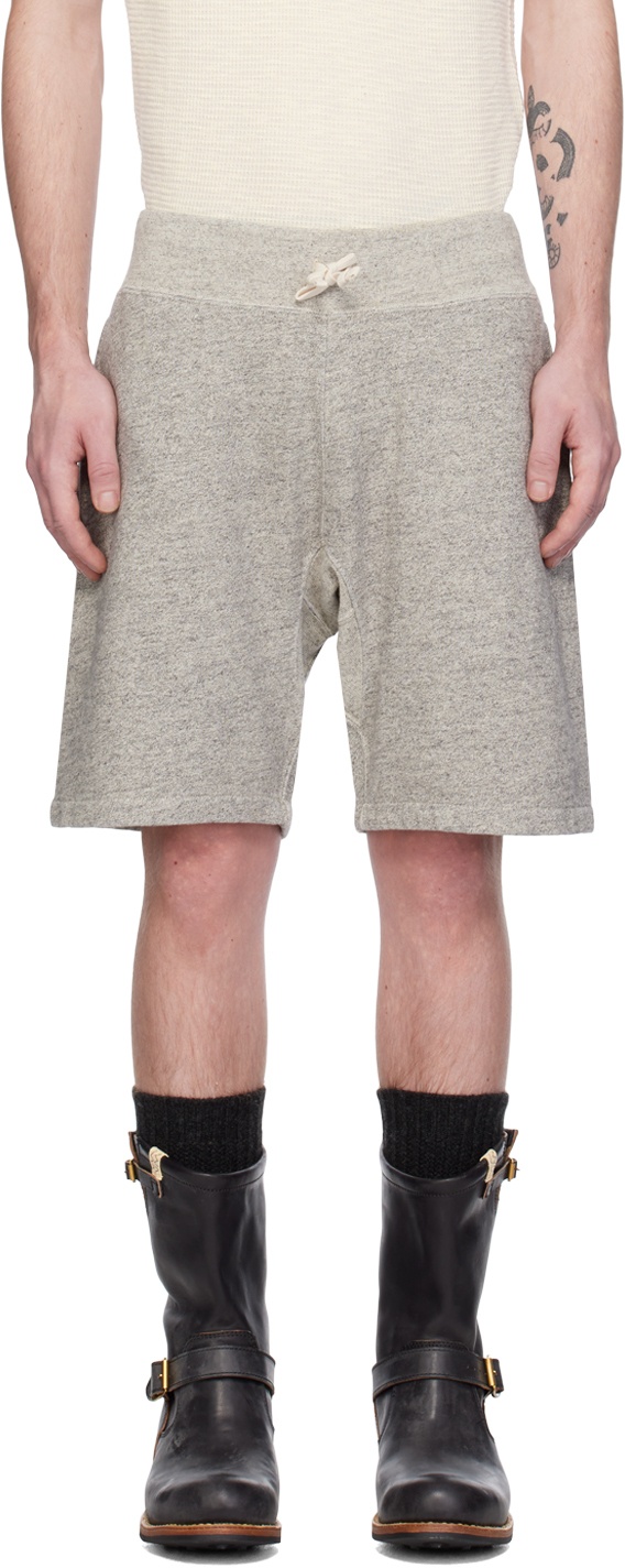 Photo: RRL Gray Garment-Dyed Shorts