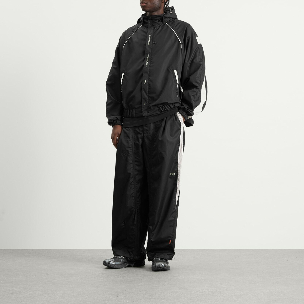 END. x GOOPiMADE Men's Sage Pants in Black