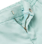 Officine Generale - Pleated Lyocell Drawstring Shorts - Mint