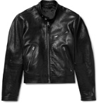 TOM FORD - Slim-Fit Leather Biker Jacket - Black