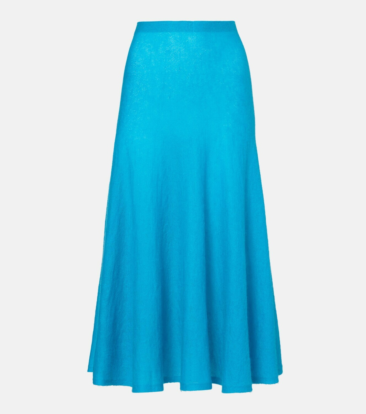 Alaïa Circle mohair and wool-blend midi skirt