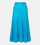 Alaïa Circle mohair and wool-blend midi skirt