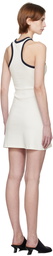 Courrèges White & Navy Scuba Minidress