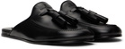 Givenchy Black Leather Slippers