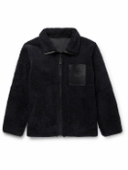 Yves Salomon - Reversible Leather-Trimmed Shearling and Shell Jacket - Black