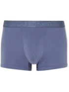 CALVIN KLEIN UNDERWEAR - Stretch Modal and Cotton-Blend Boxer Briefs - Blue