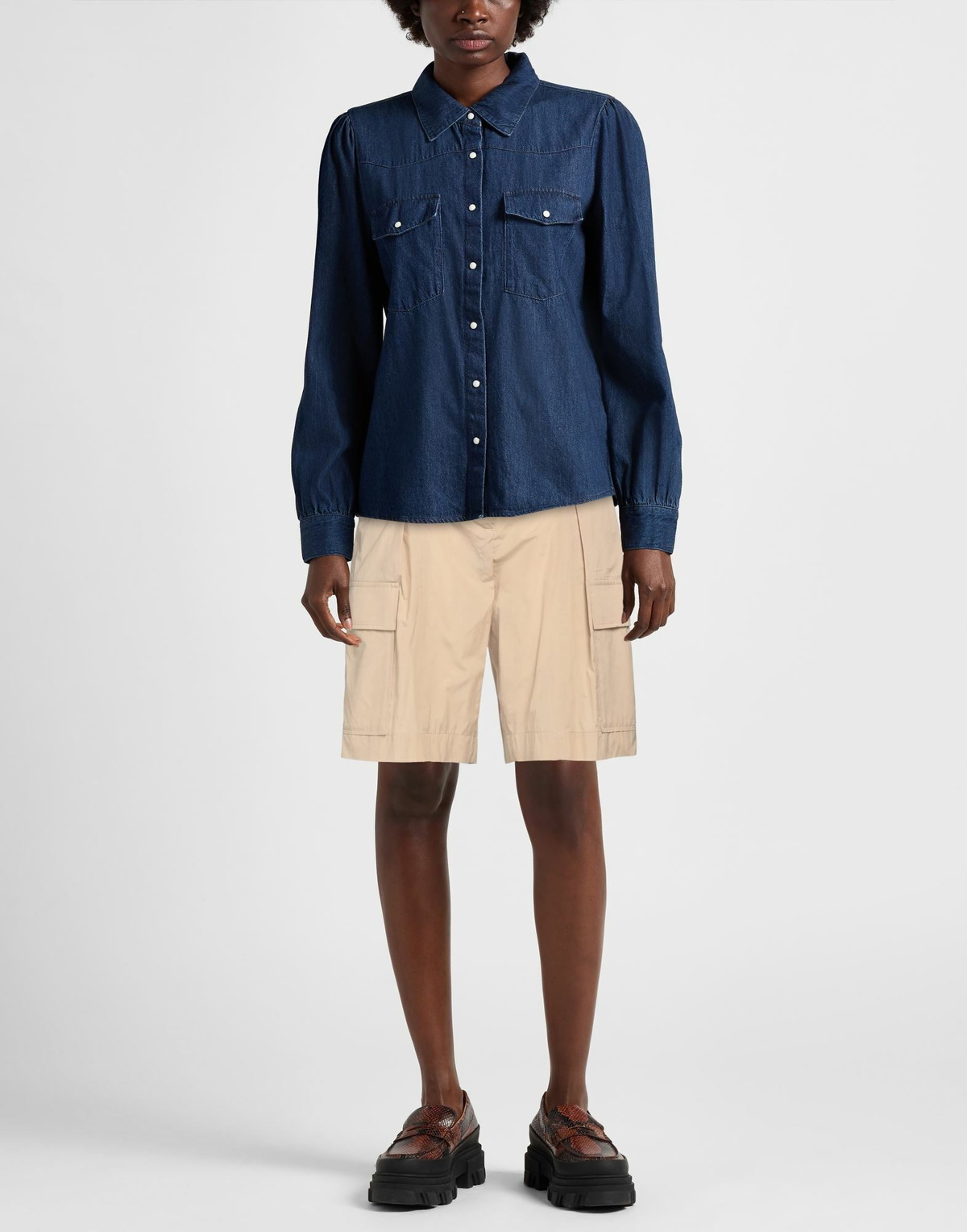 Peserico Womens Shorts & Bermuda Shorts in Beige