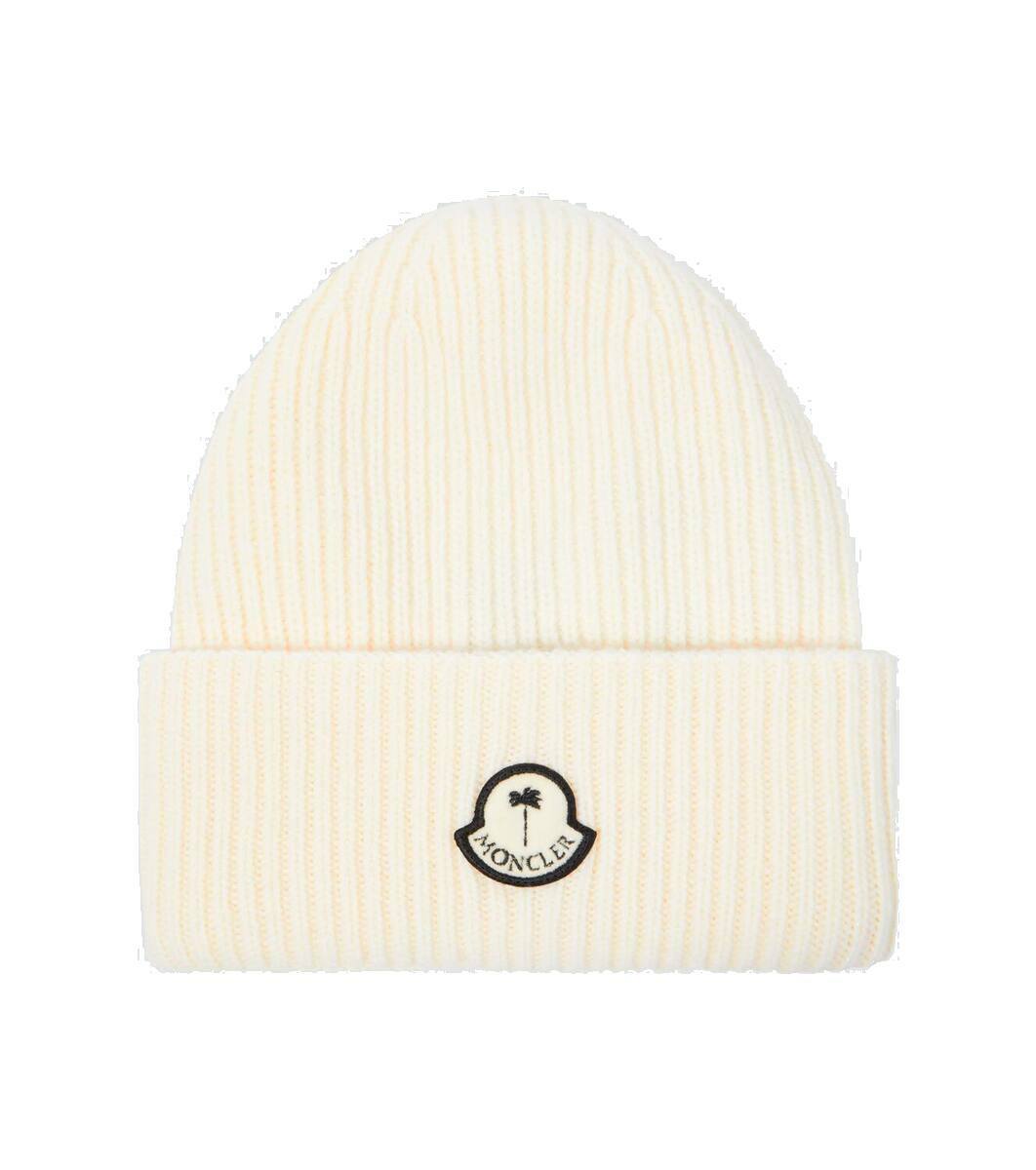 Moncler Genius Moncler x Palm Angels Navy & Yellow Beanie Moncler