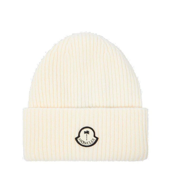 Photo: Moncler Genius x Palm Angels ribbed-knit wool beanie