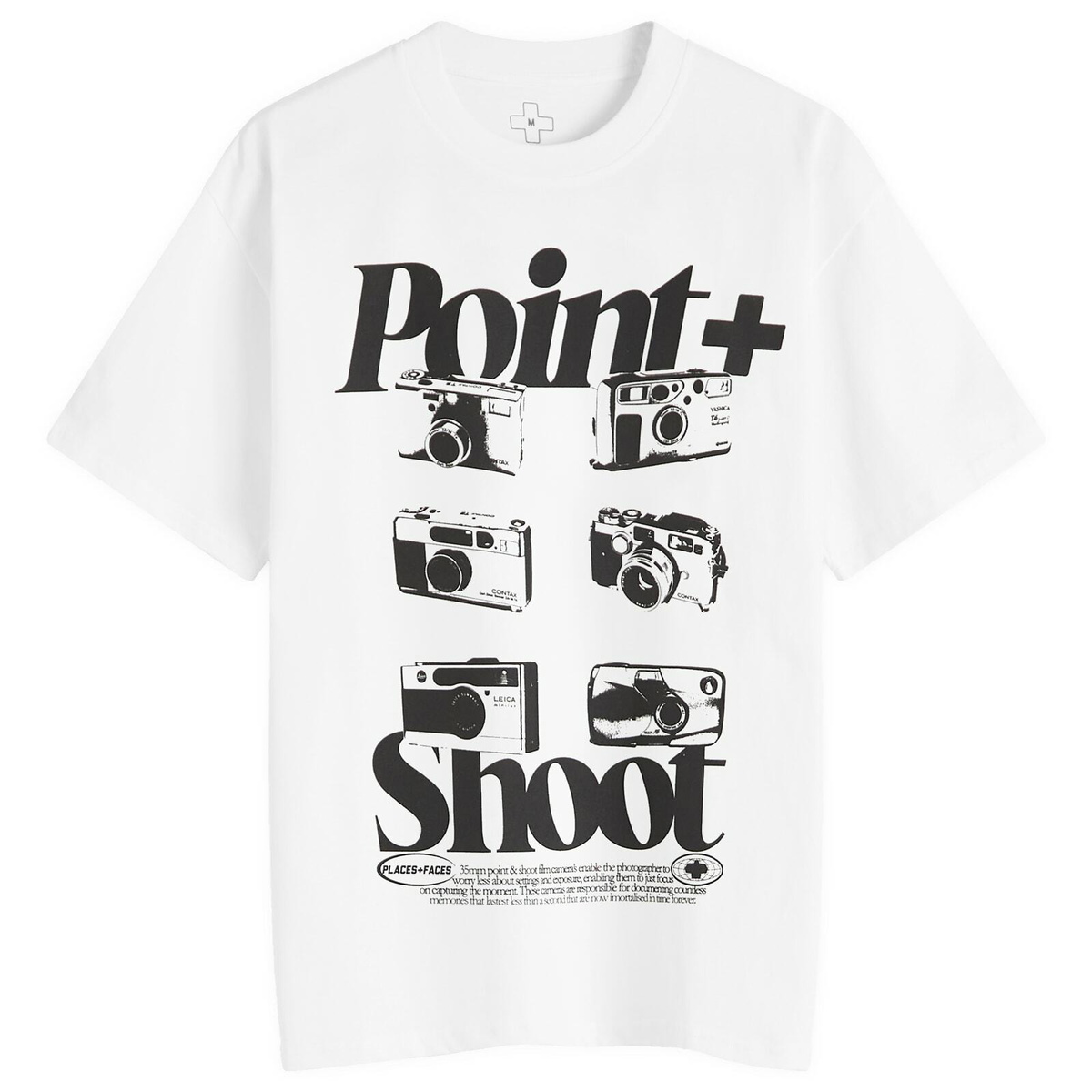 【関税込み】PLACES+FACES ブラック Shoot Different Tシャツ PLACES+FACES Black 'Shoot Different' T-shirt PLACES+FACES