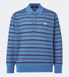 Wales Bonner Beam striped wool polo sweater