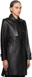 MACKAGE Black Mely Leather Coat