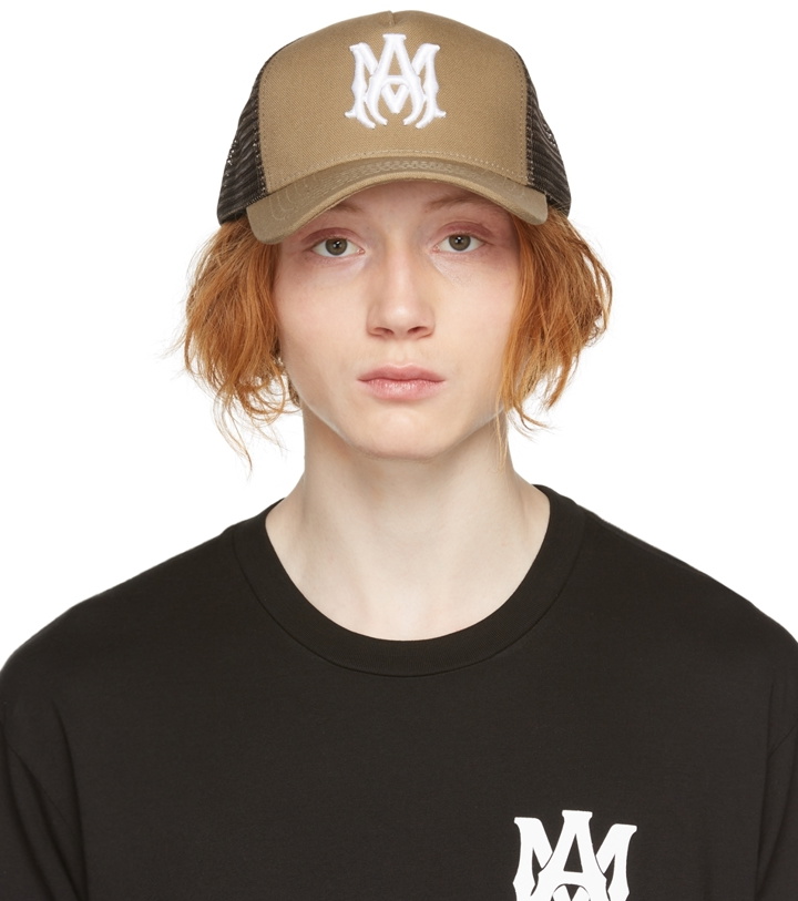 Photo: AMIRI Tan M.A. Logo Trucker Cap