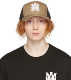 AMIRI Tan M.A. Logo Trucker Cap