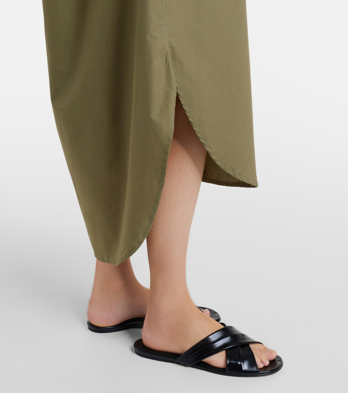 The Frankie Shop Bloom cotton poplin shirt dress