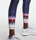 The Upside Printed high-rise leggings