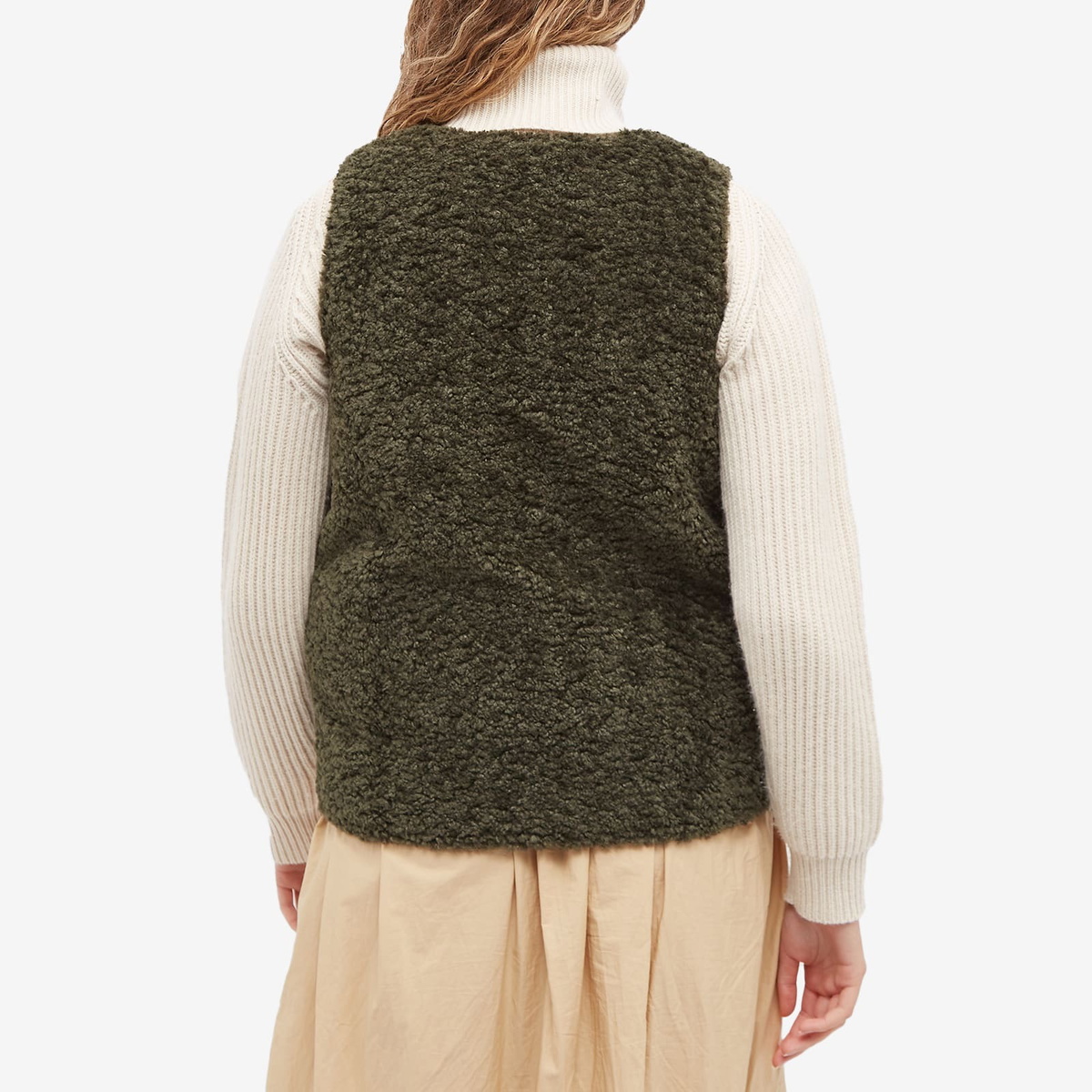 Barbour Women's Kintra Fleece Liner in Olive/Ancient Tartan Barbour